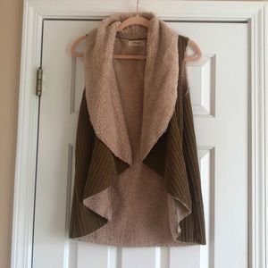 Corduroy and Fur Vest